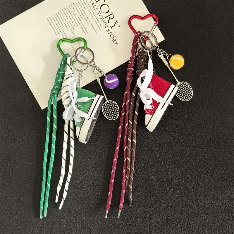 Baseball, tennis cart, keychain, niche creative miu series cute pendants, couple schoolbags, lanyards and accessories wholesale Application Scenario