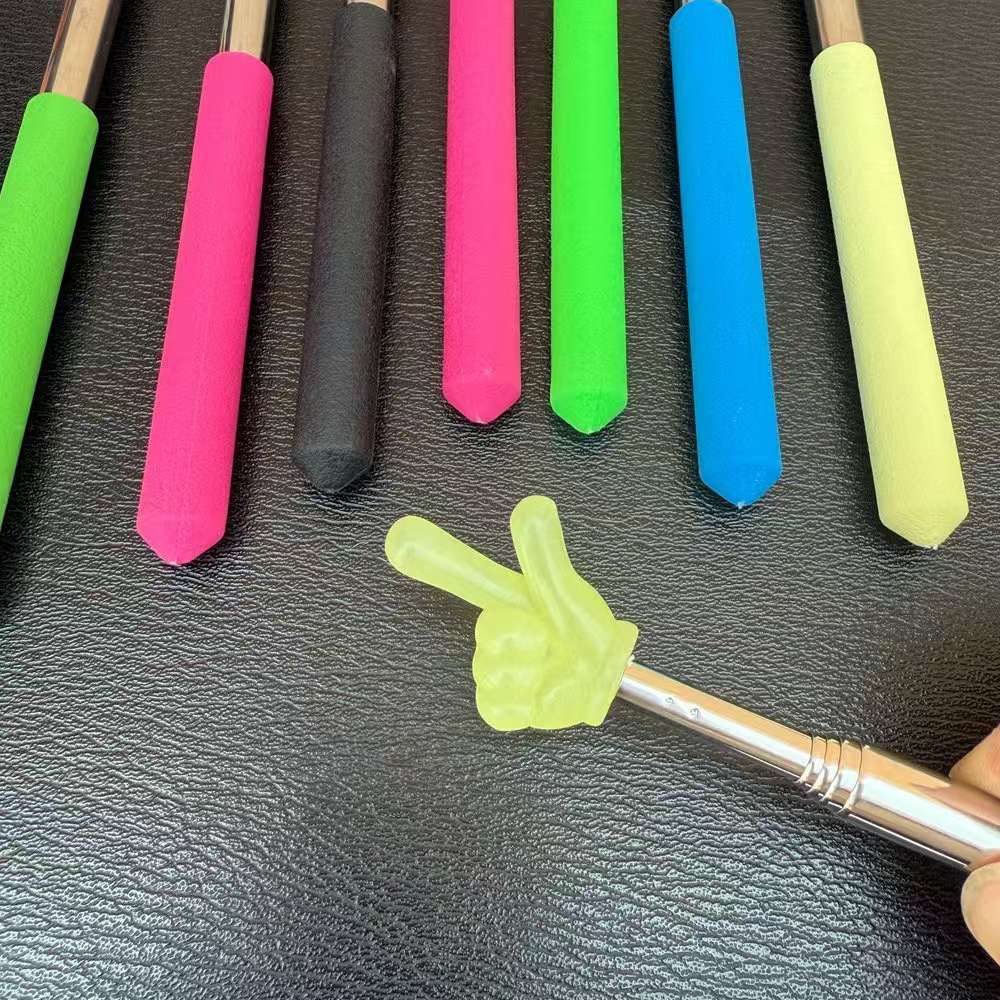 伸缩教鞭指读儿童阅读看书手指幼儿园教师儿童学生认读家用指读棒 夜光指读棒儿童玩具产品图