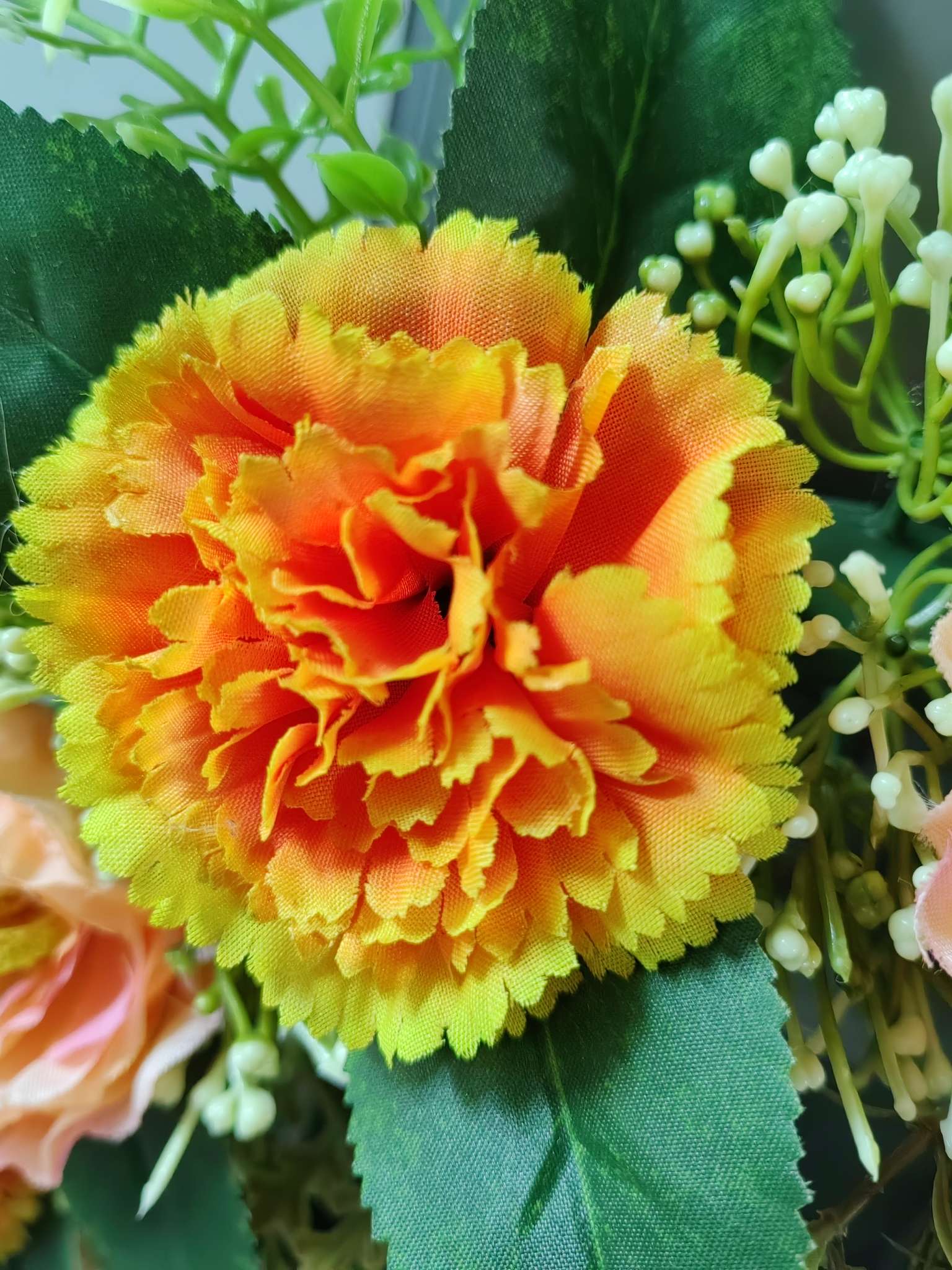 Rose and carnation garlands detail image 3