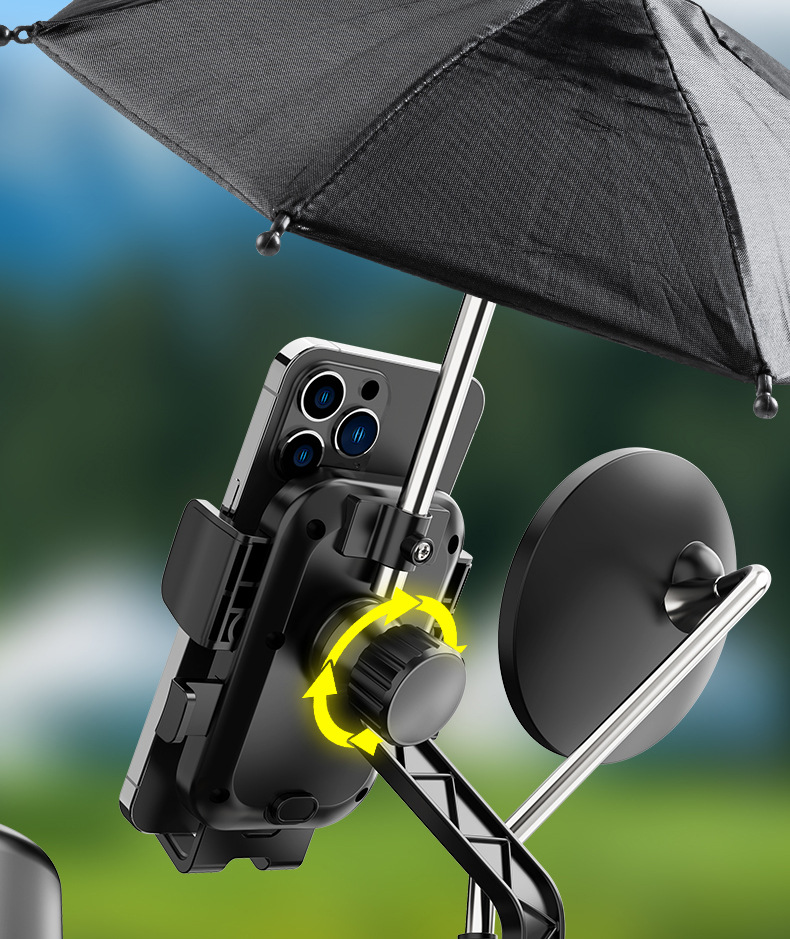 Electric bike sunshade umbrella, mobile phone stand, bicycle, electric bike, motorcycle, food delivery rider navigation stand pic 13