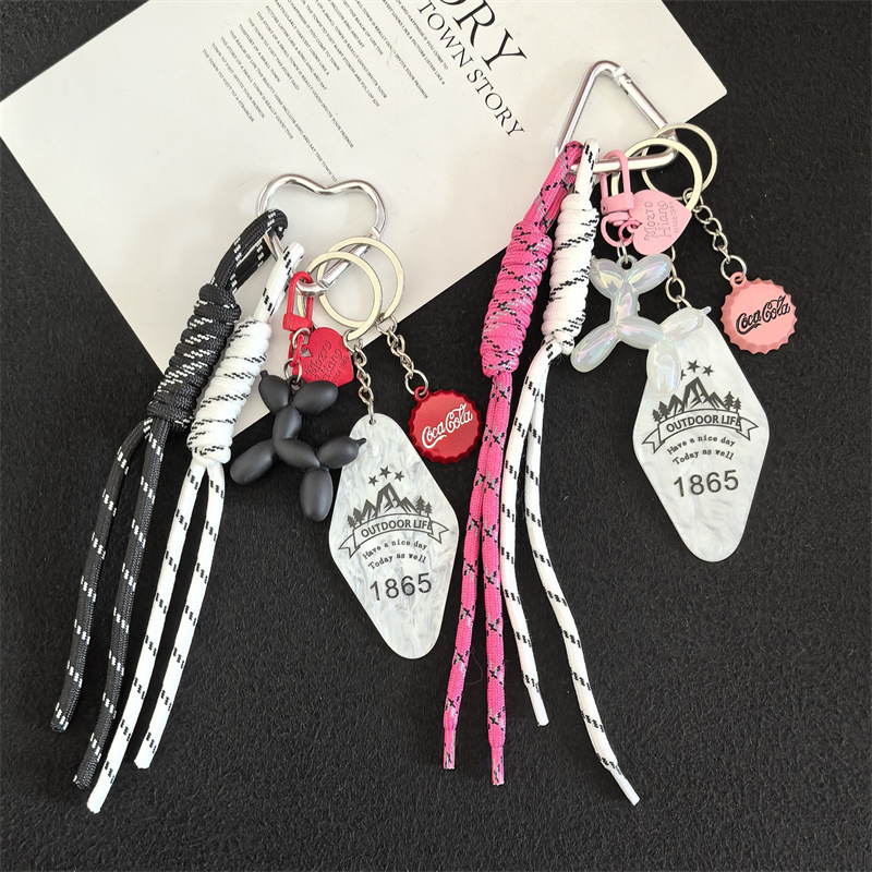 珠链汽车钥匙扣挂件钥匙圈环链蝴蝶钥匙扣挂饰包包挂饰女生详情图3