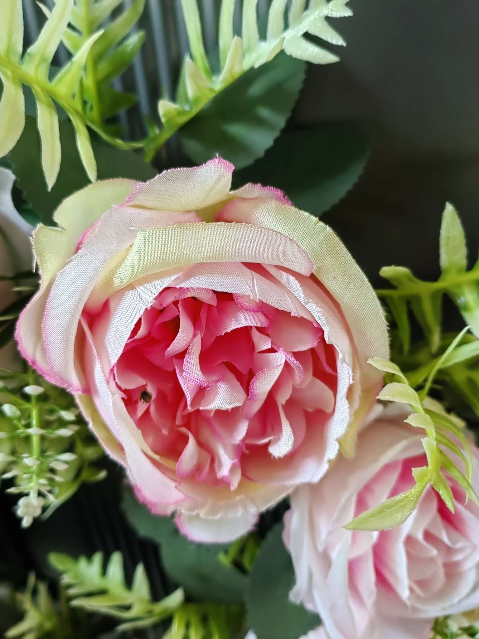 Peony and rose garlands detail image 2