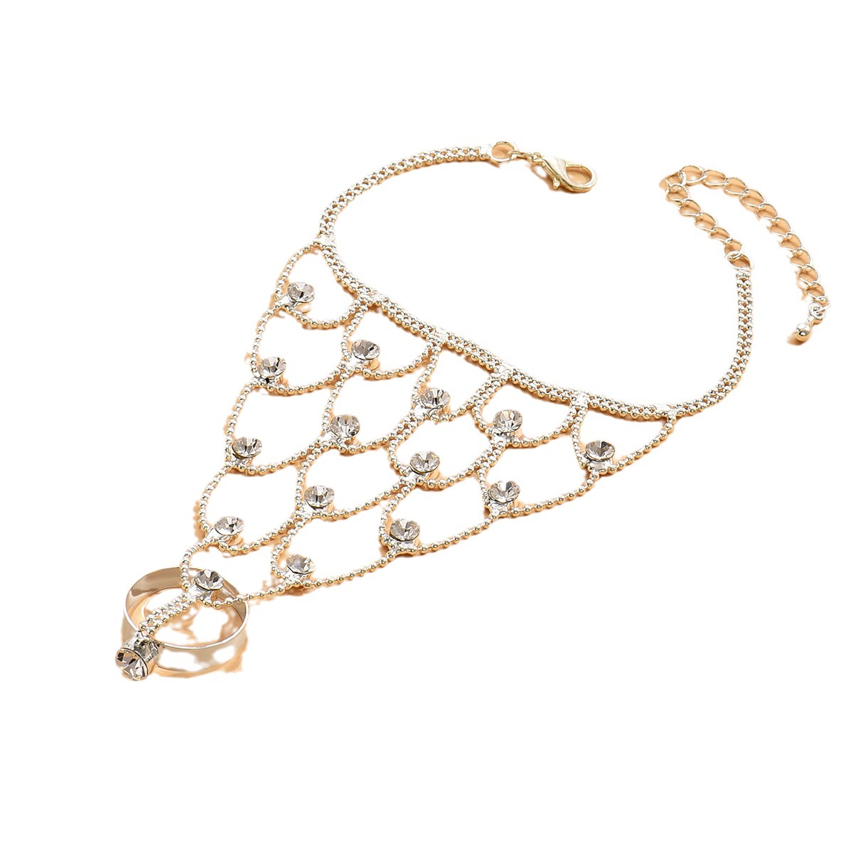 Wholesale of popular European and American women's party bracelets, stage model performances, tassel women's bracelets and rings detail image 5