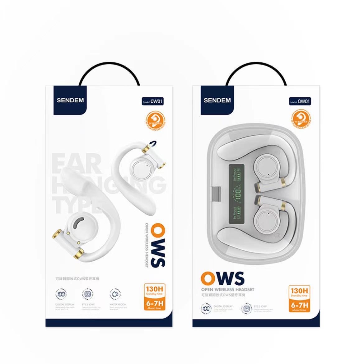 Air-conducted OWS over-ear Bluetooth headphones with large battery capacity, non-in-ear wireless TWS sports Bluetooth headphones with ultra-long battery life Item Picture