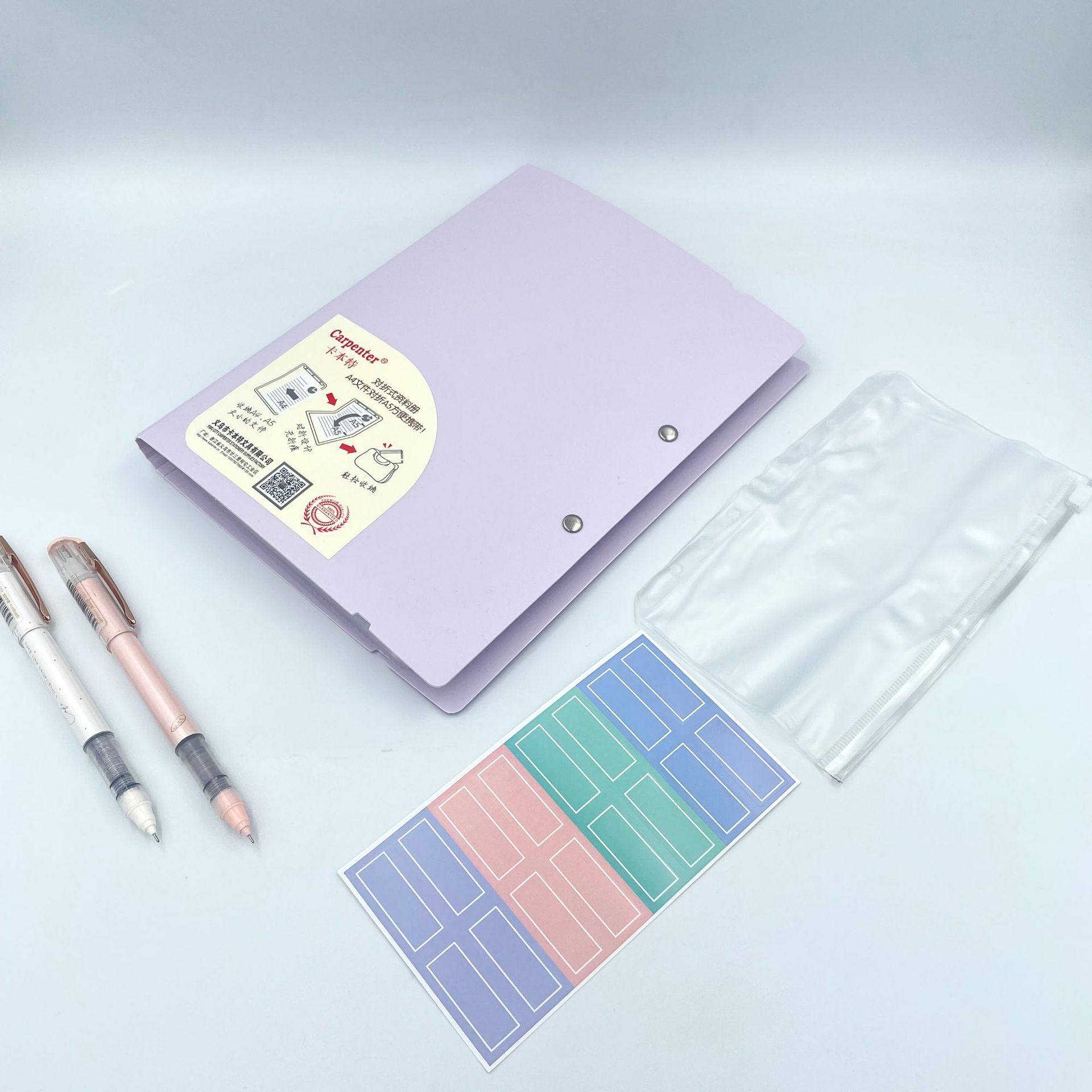 Folded A4/A5 student test paper book and pregnancy checkup form. Business materials. Easy to carry. Waterproof and environmentally friendly details Picture