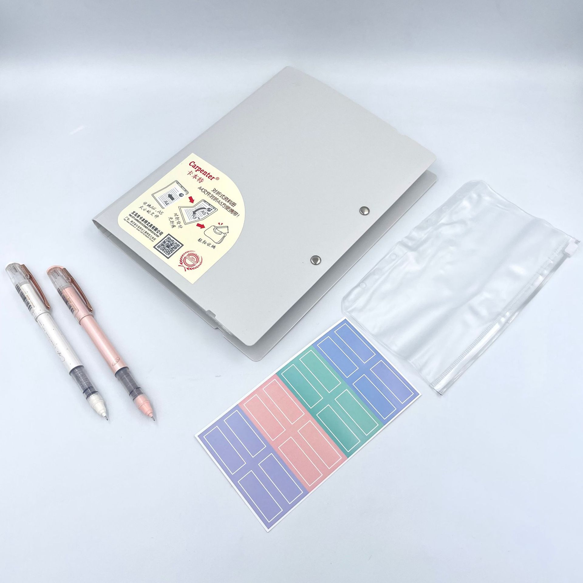 Folded A4/A5 student test paper book and pregnancy checkup form. Business materials. Easy to carry. Waterproof and environmentally friendly Specification image