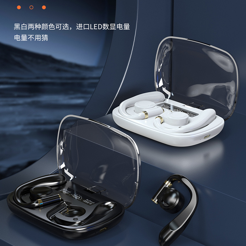 Air-conducted OWS over-ear Bluetooth headphones with large battery capacity, non-in-ear wireless TWS sports Bluetooth headphones with ultra-long battery life details Picture