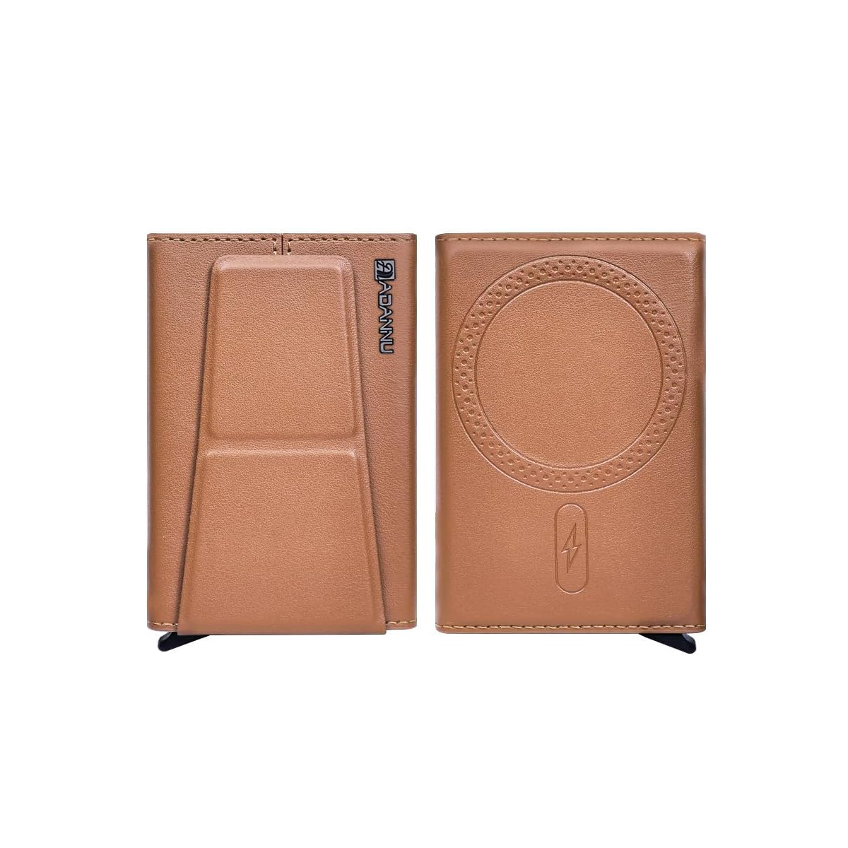 Magnetic Phone Wallet with Stand, Business Card Holder, Large Storage, Slim Sleek Leather Card Bag, Compatible with iPhone 16/15/14 Pro Max Plus, for Magnetic Smart Cell Phones