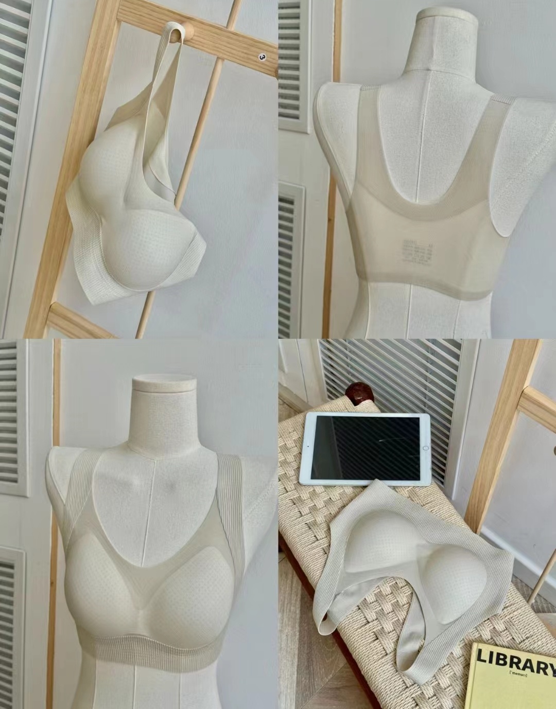 This thin, seamless, soft-supported underwear is breathable without steel rings, featuring a three-dimensional semi-fixed water drop cup and an integrated seamless back design pic 20