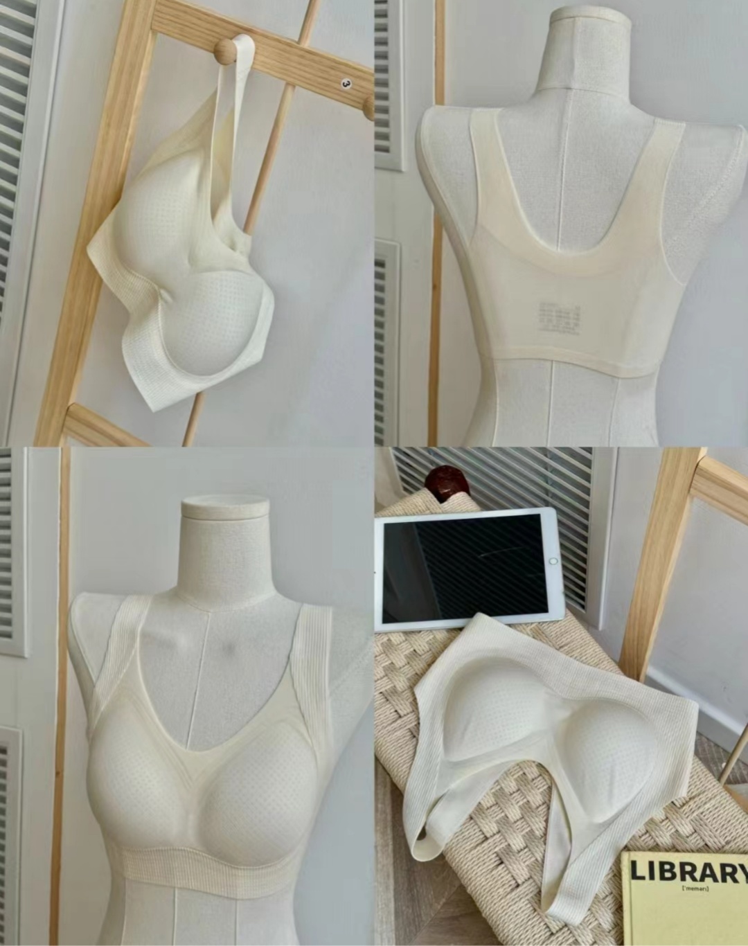 This thin, seamless, soft-supported underwear is breathable without steel rings, featuring a three-dimensional semi-fixed water drop cup and an integrated seamless back design pic 18