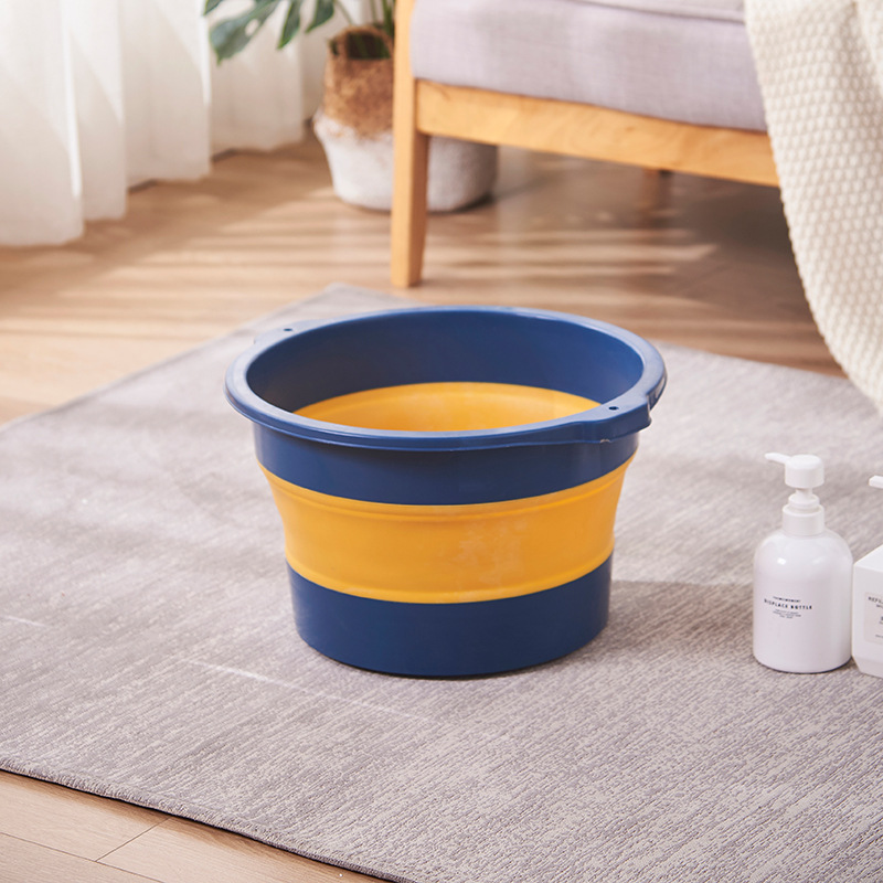 K10-2709可折叠泡脚桶按摩洗脚桶便携式足浴盆加厚加高足浴桶详情图4