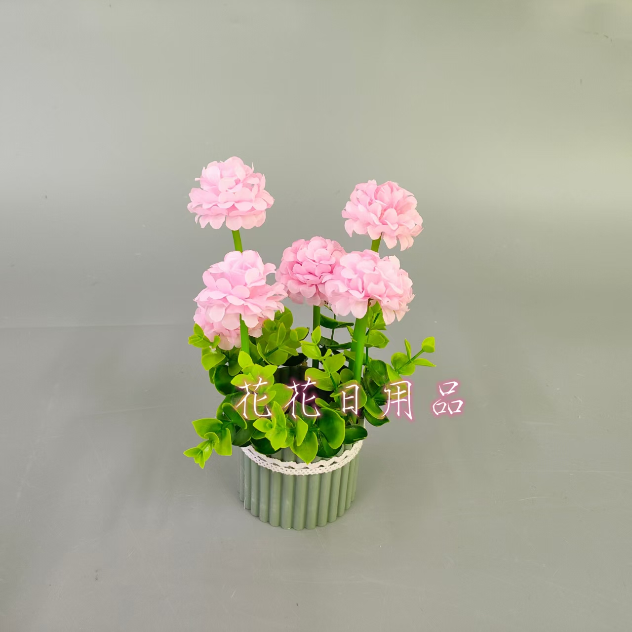 Artificial flower, fake flower bonsai, bamboo, plastic pot, decorative ornaments Application Scenario