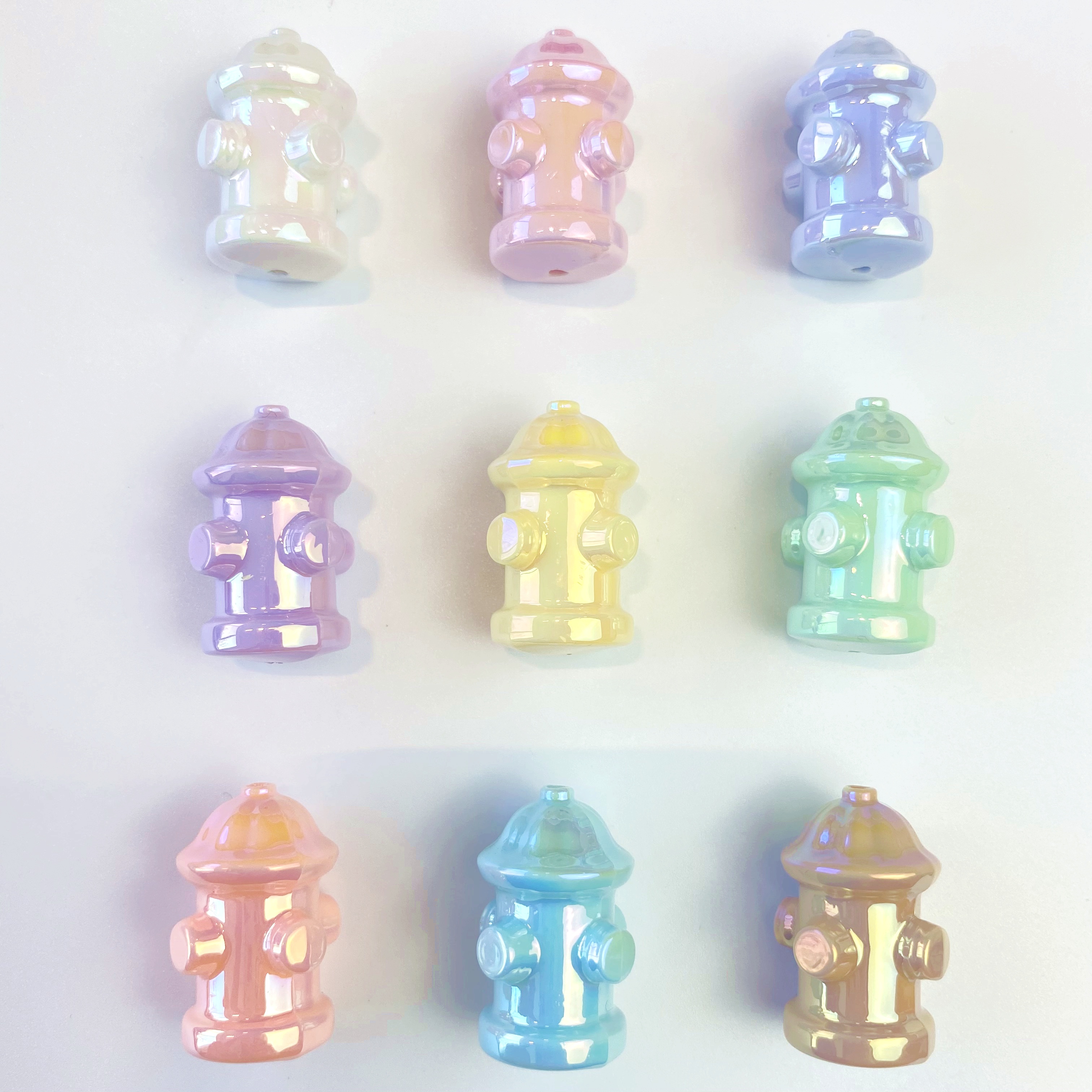 Acrylic uv solid color cream-based fire hydrant creative diy mobile phone pendant chain/pendant key chain accessory making materials