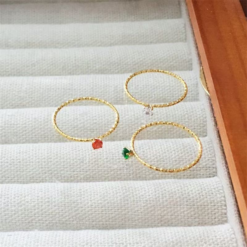 梦之涵饰品时尚爆款网络欧美出口铜镶镐 精美时尚戒指饰品饰品