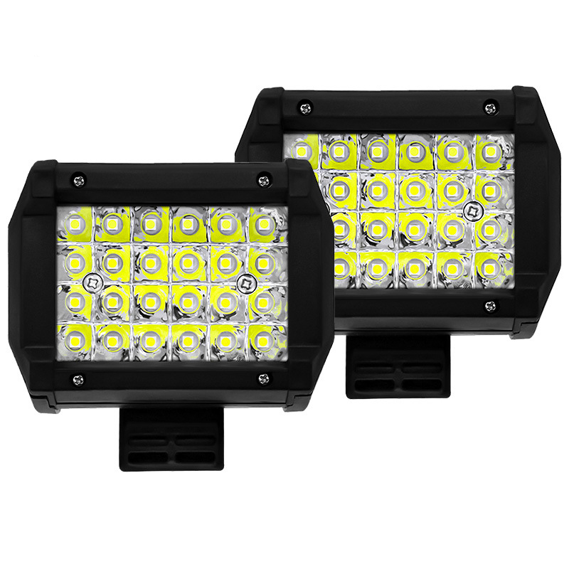 4-row 24-bead work lights for automobiles and trucks, off-road vehicles, general modified vehicle roof lights, LED engineering vehicle lights, maintenance lights full figure
