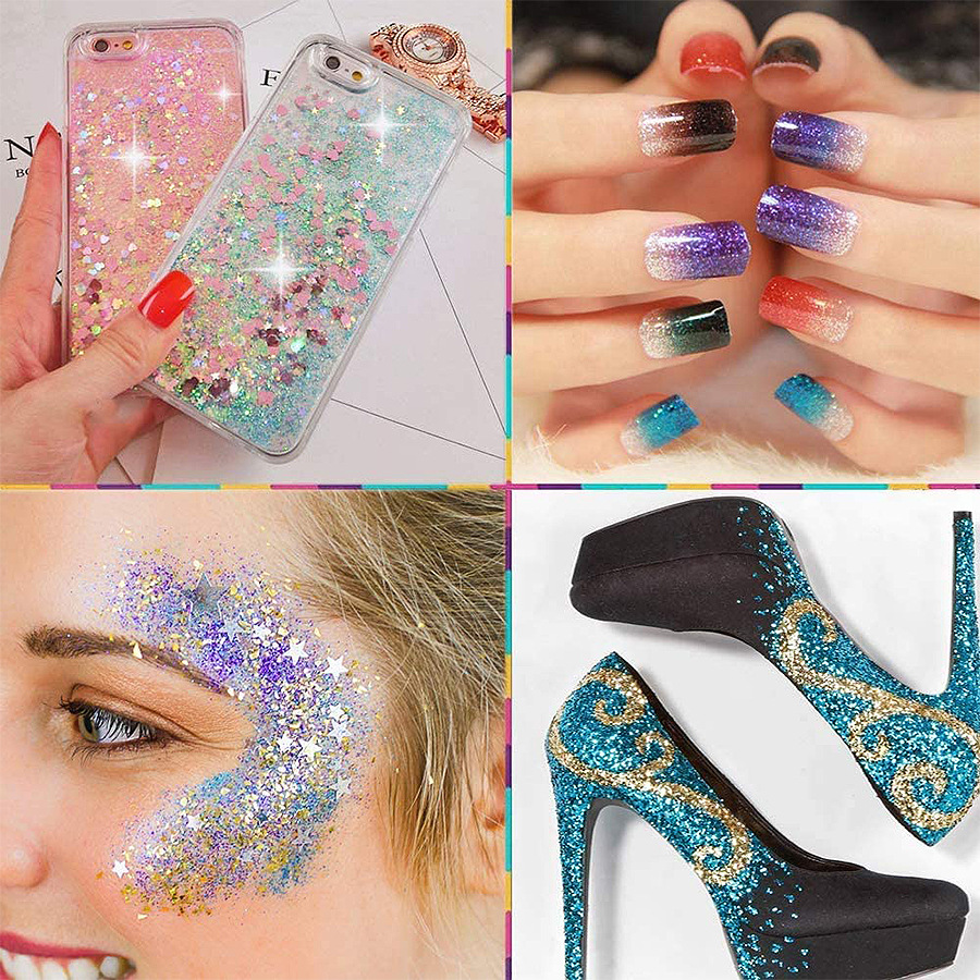 闪金粉银粉金葱粉闪光粉十字绣闪粉亮片滴胶美缝剂材料绘画仿真花闪粉 金粉 闪光粉金葱粉手工制作材料儿童DIY银粉亮粉亮片详情7