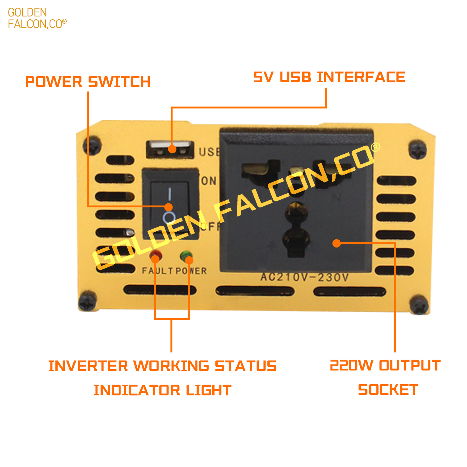 修正波逆变器12V转220V车载逆变器 电源转换器太阳能逆变器，高质量的稳定性强的逆变器