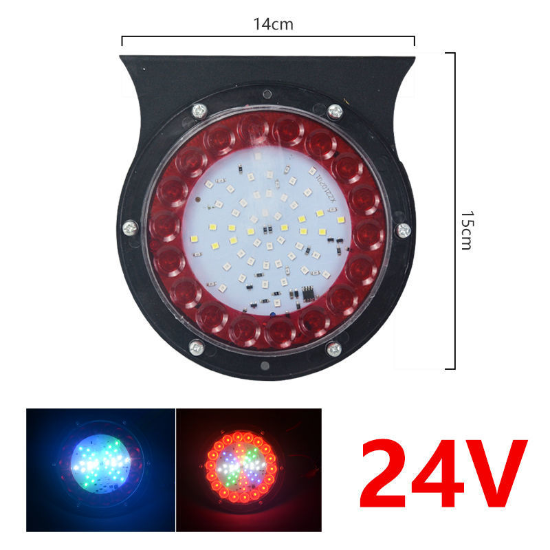 Direct sales from the manufacturer of 24-volt automotive electronic LED rear fog lights suitable for round trucks and LED flashing lights Specification drawing