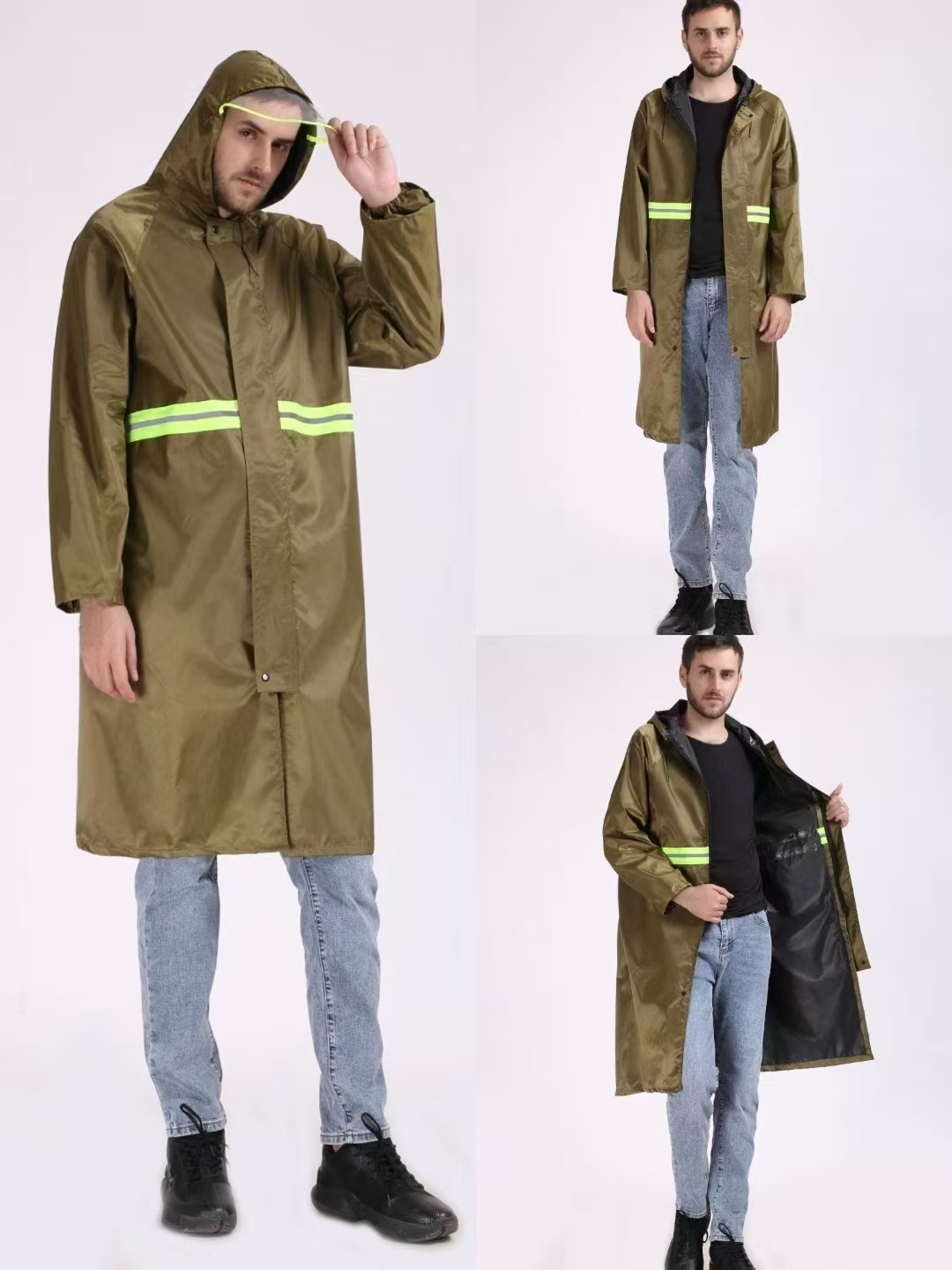 雨衣  分体雨衣  雨衣雨裤套装  雨衣长款户外  连体雨衣  牛津布雨衣  防暴雨雨户  加厚雨衣   风衣款雨衣  