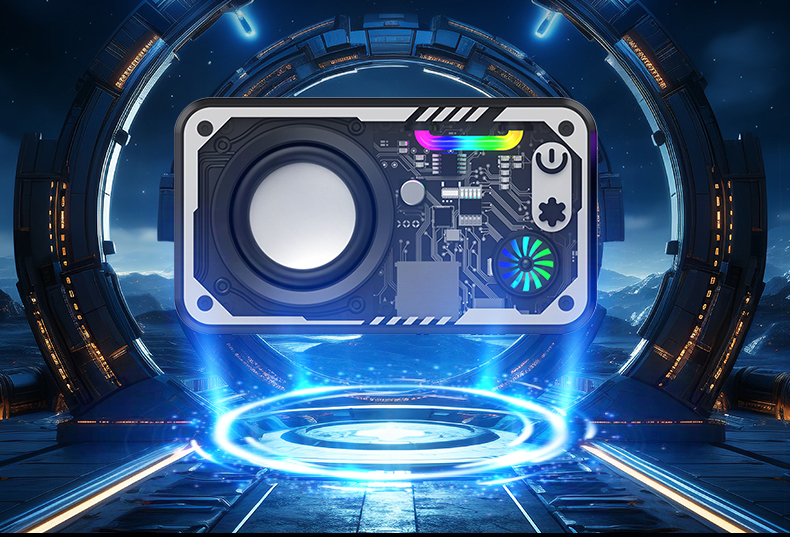 Bluetooth speaker, Bluetooth speaker, transparent mecha card insert, small steel cannon, wireless Bluetooth mini speaker, outdoor portable speaker pic 3