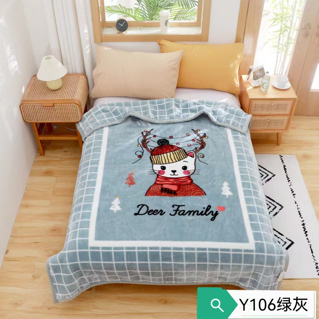 Bedding blankets, double-layer cartoon blankets, single-person cover blankets, coral fleece thickened blankets, winter bed sheets, fleece blankets pic 5