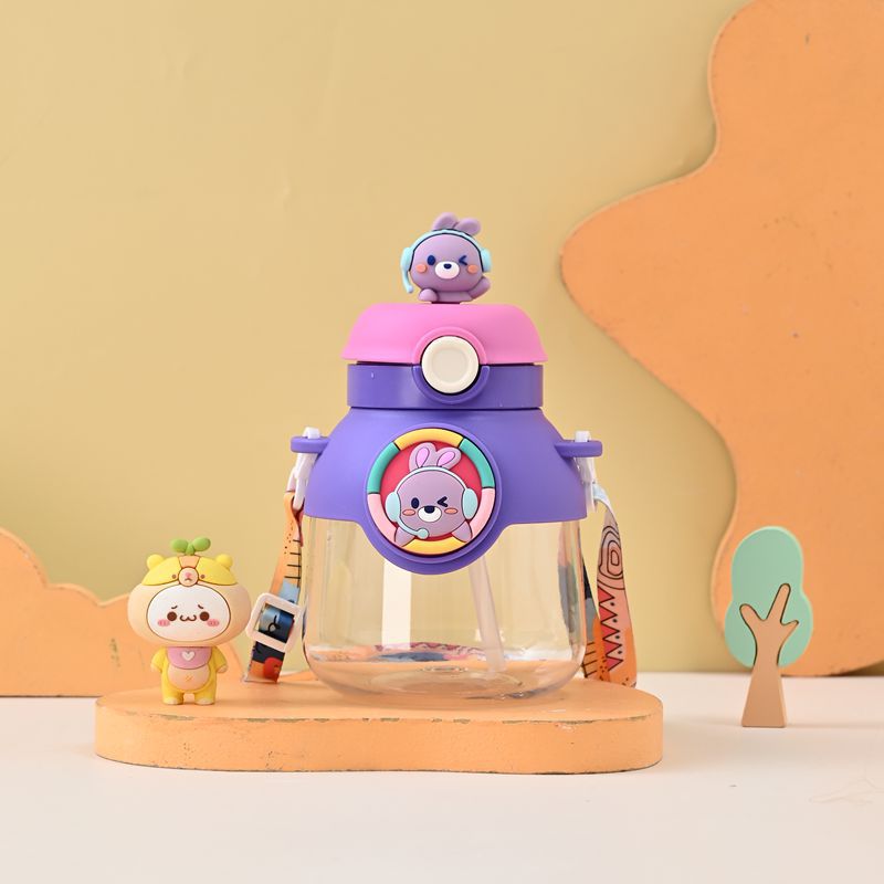 Z37-H873 New high appearance level large-capacity student school water bottle New cute big-bellied cup cartoon plastic Application Scenario