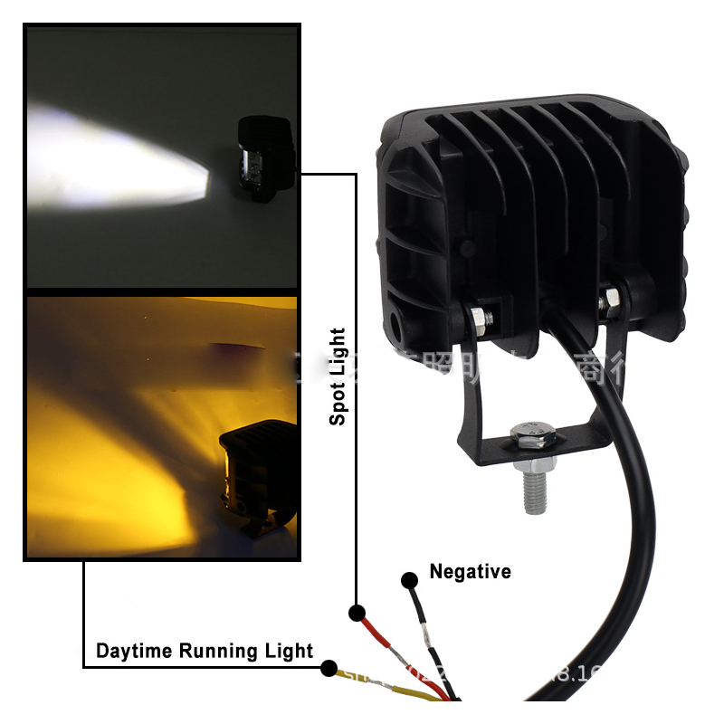 36W three-sided luminous and flashing LED headlight for automobiles and trucks, front bumper, car modification and maintenance headlight Application Scenario