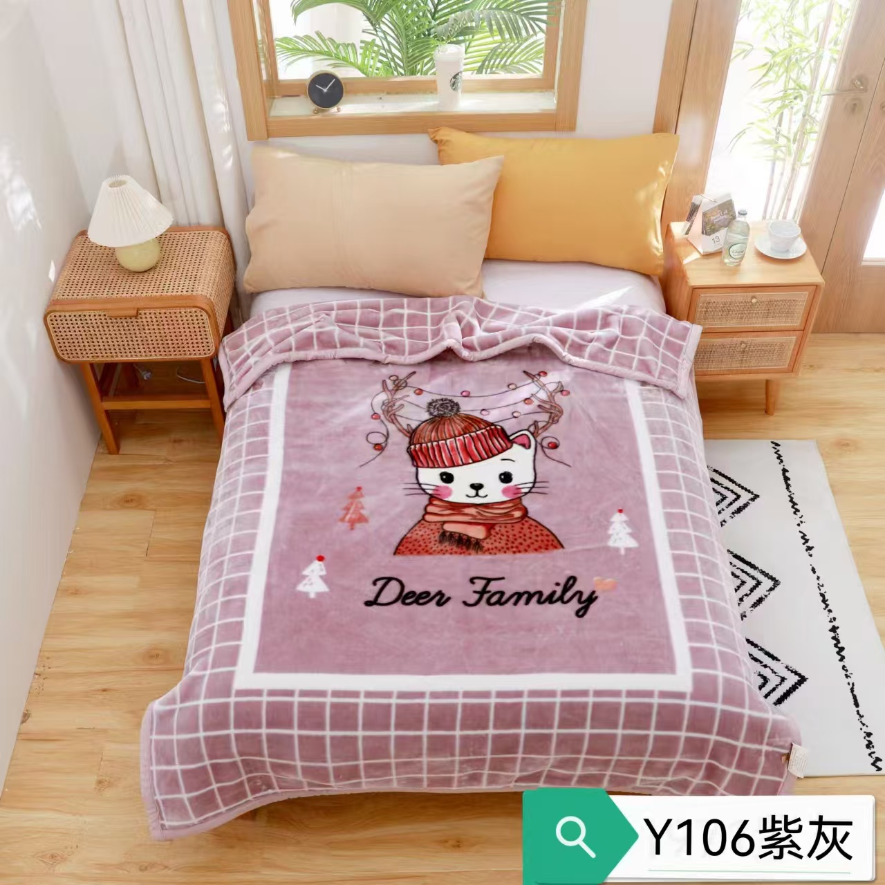 Bedding blankets, double-layer cartoon blankets, single-person cover blankets, coral fleece thickened blankets, winter bed sheets, fleece blankets pic 6