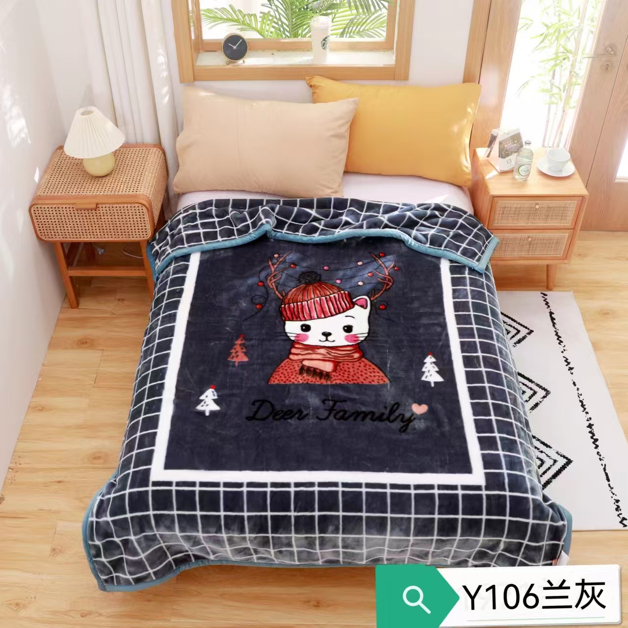 Bedding blankets, double-layer cartoon blankets, single-person cover blankets, coral fleece thickened blankets, winter bed sheets, fleece blankets pic 7
