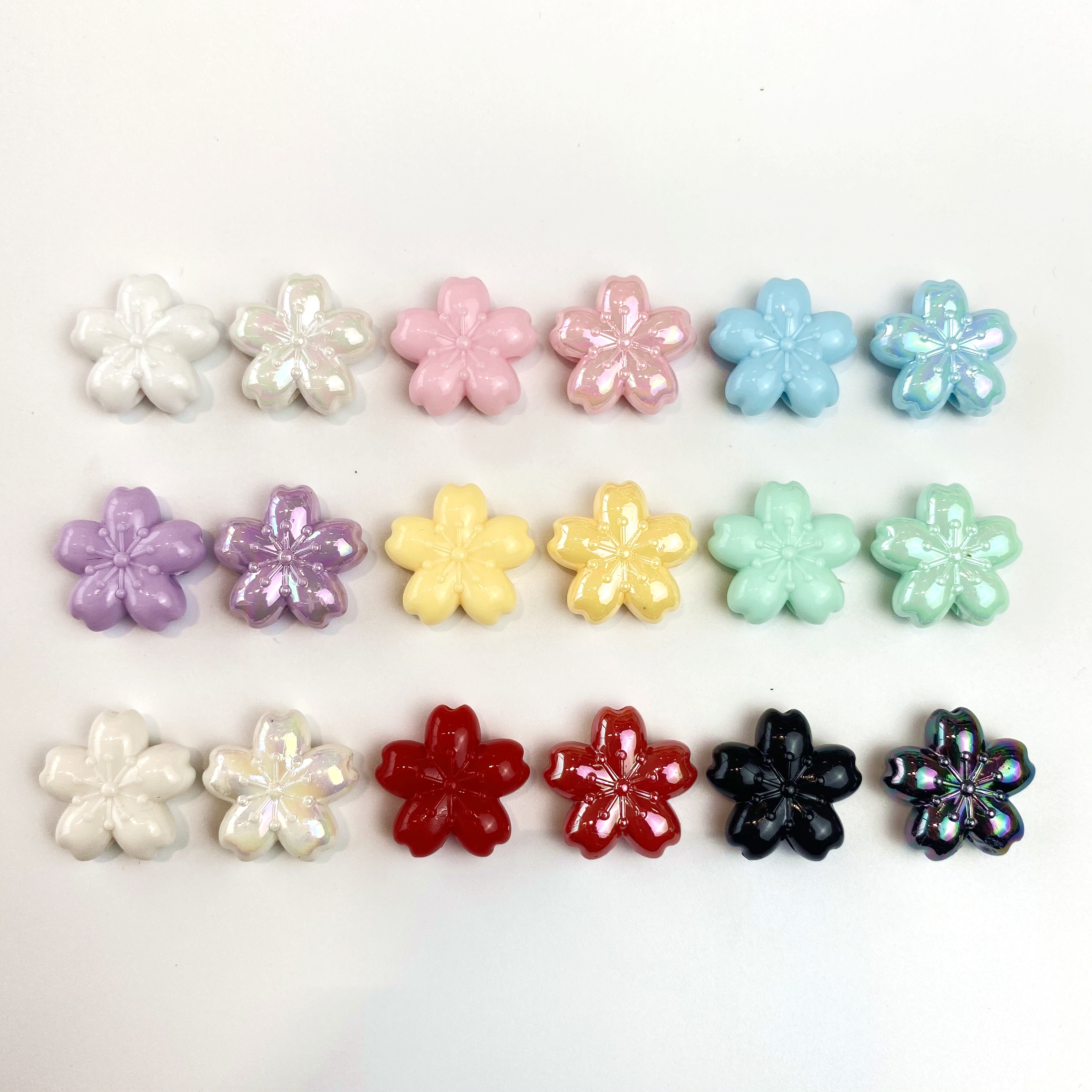 亚克力ab实色樱花创意diy手机挂链/挂饰钥匙链饰品配件制作材料