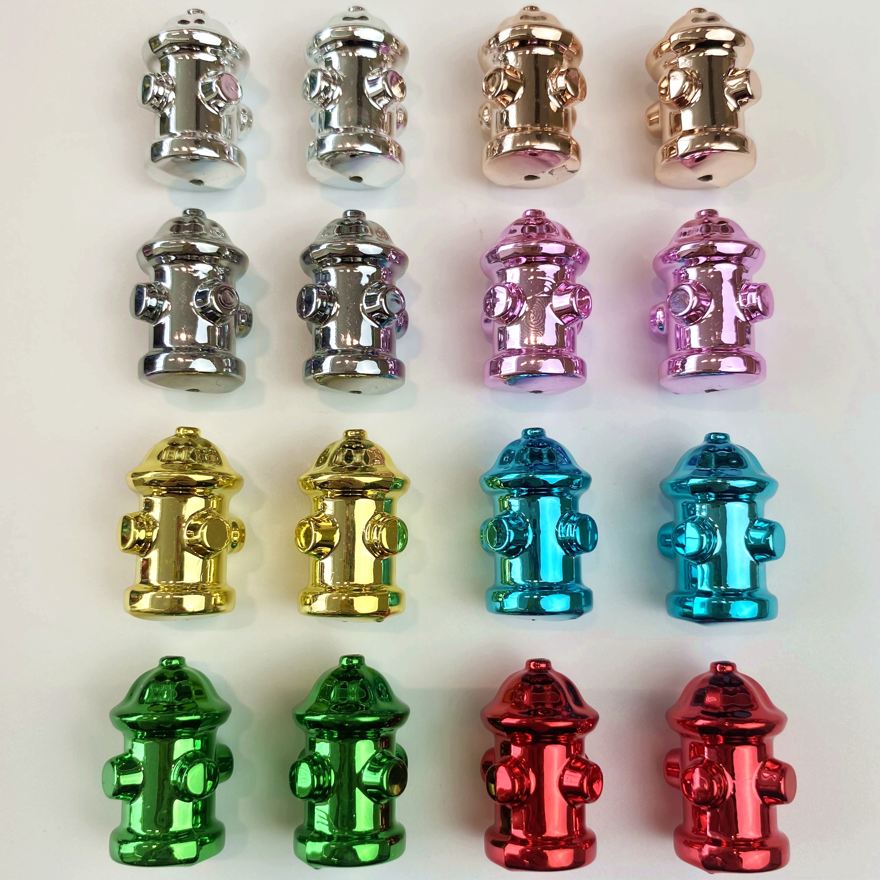 亚克力电镀金属消防栓创意diy手机挂链/挂饰钥匙链饰品配件制作材料