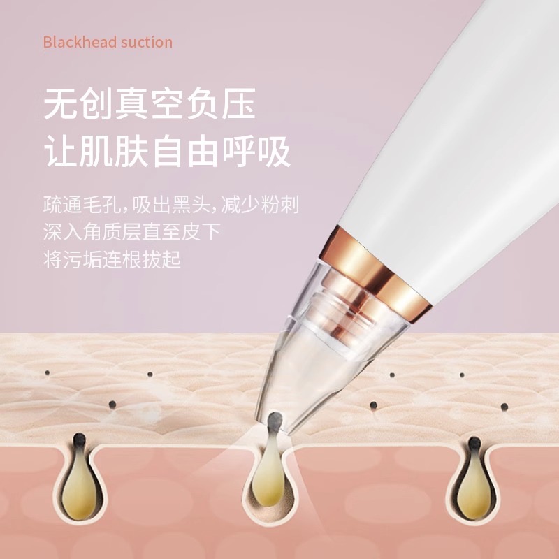 Blackhead suction and extraction instrument, electric blackhead suction wonder, blackhead removal device, home blackhead suction and acne beauty details Picture