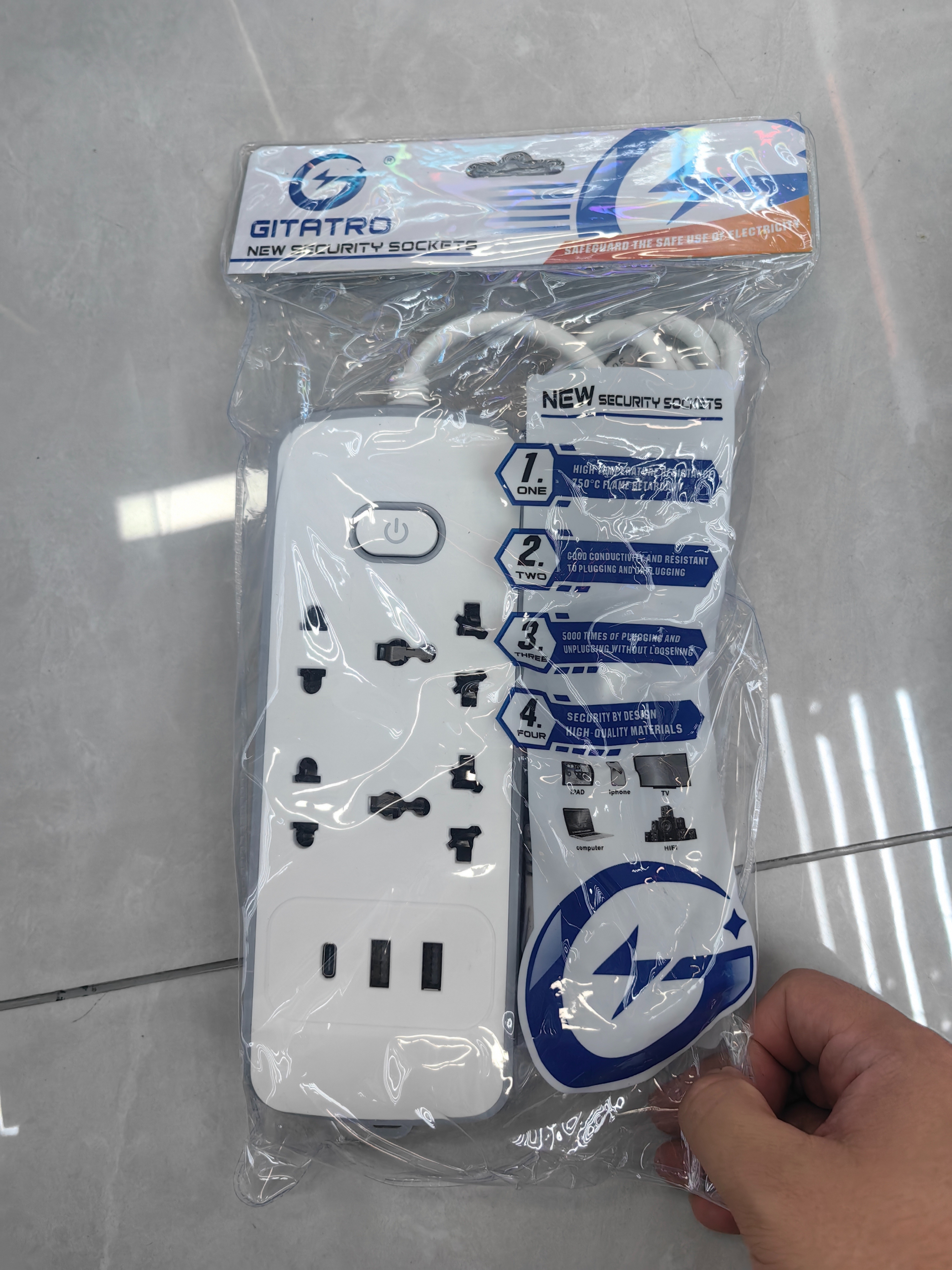 European male plug XH3P South African power cord with grounding power plug extension cord safe and durable power extension cord plug protects the safety of household appliances Application Scenario