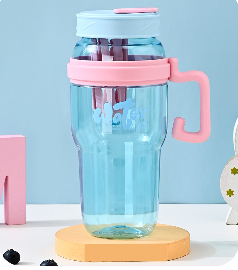 Z37-H854 High appearance level straw cup, large capacity office tea cup with tea filter straw coffee cup detail image 13