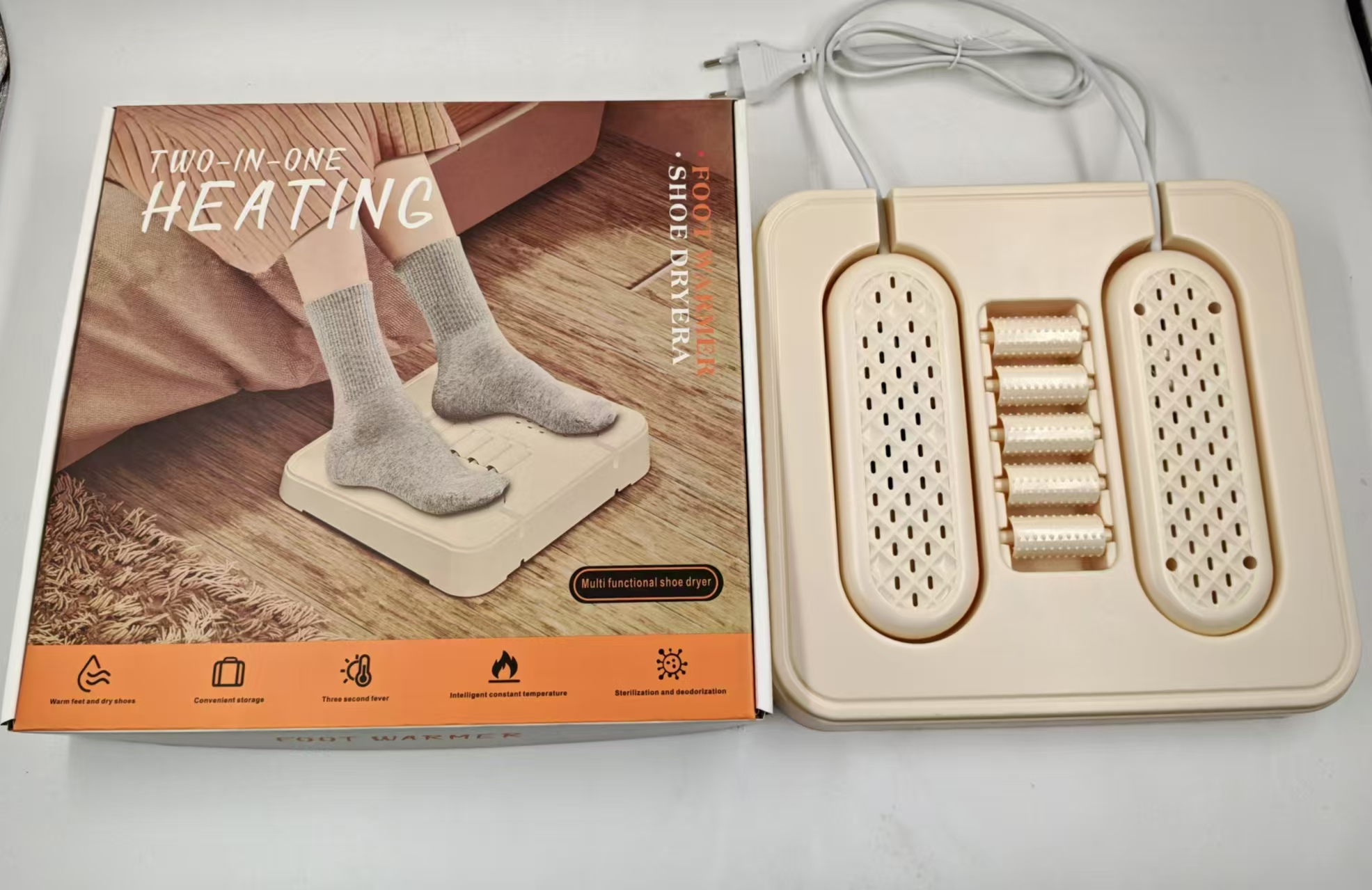 Two-in-one foot-warming shoe dryer, shoe dryer machine, shoe dryer, shoe drying machine details Picture