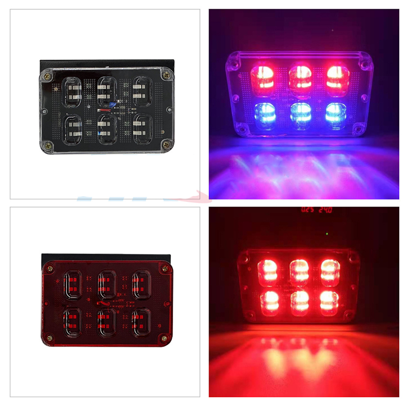 Square flashing edge light, square light, truck flashing edge light, trailer flashing edge light, truck LED flashing edge light Specification drawing