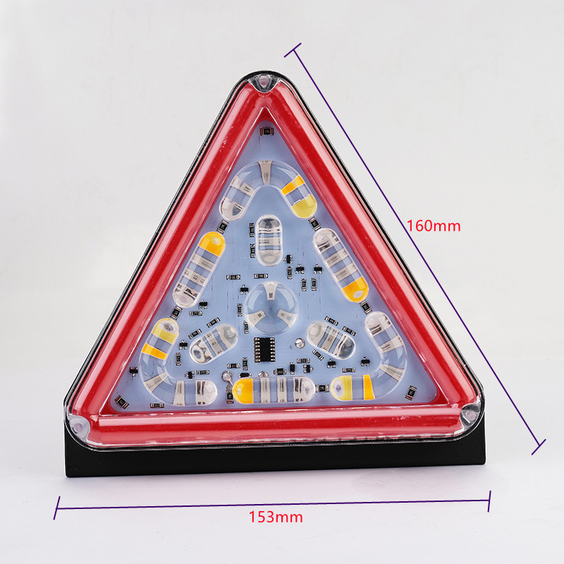 24VLED triangular flashing fog lights, truck lights, truck taillights, triangular flashing fog lights, truck side lights, taillights details Picture