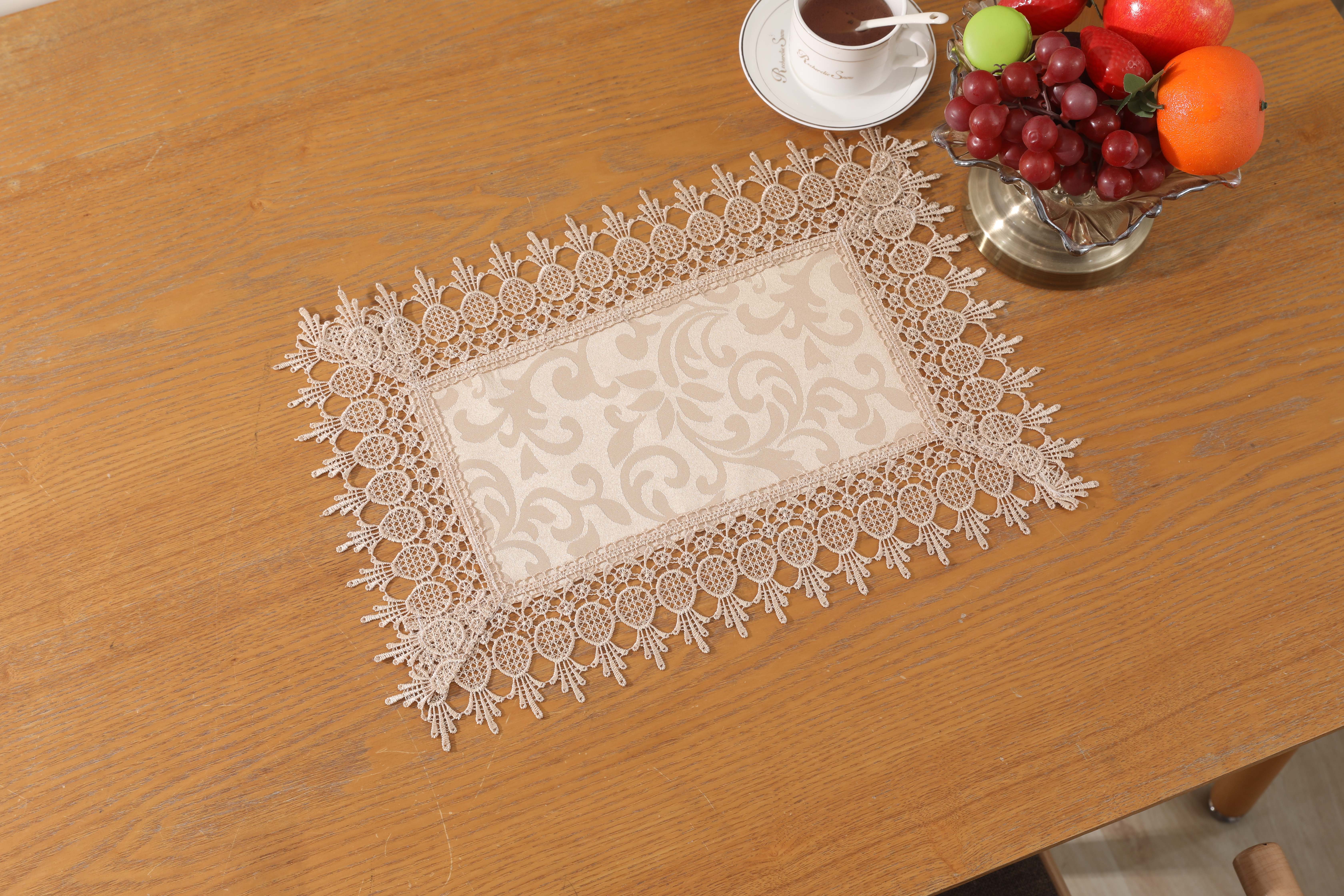 Water-soluble lace jacquard placemats details Picture
