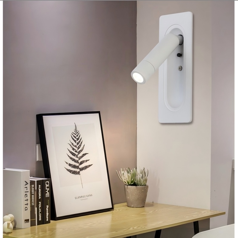Built-in hotel bedside wall lamp, Vienna built-in magnetic reading lamp, all-season high-end wall lamp, Atour new style Application Scenario