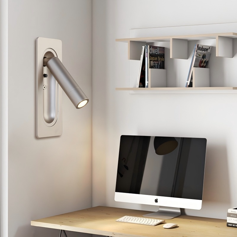 Built-in hotel bedside wall lamp, Vienna built-in magnetic reading lamp, all-season high-end wall lamp, Atour new style Specification image