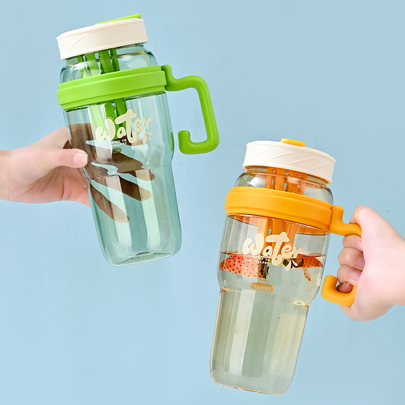 Z37-H854 High appearance level straw cup, large capacity office tea cup with tea filter straw coffee cup details Picture