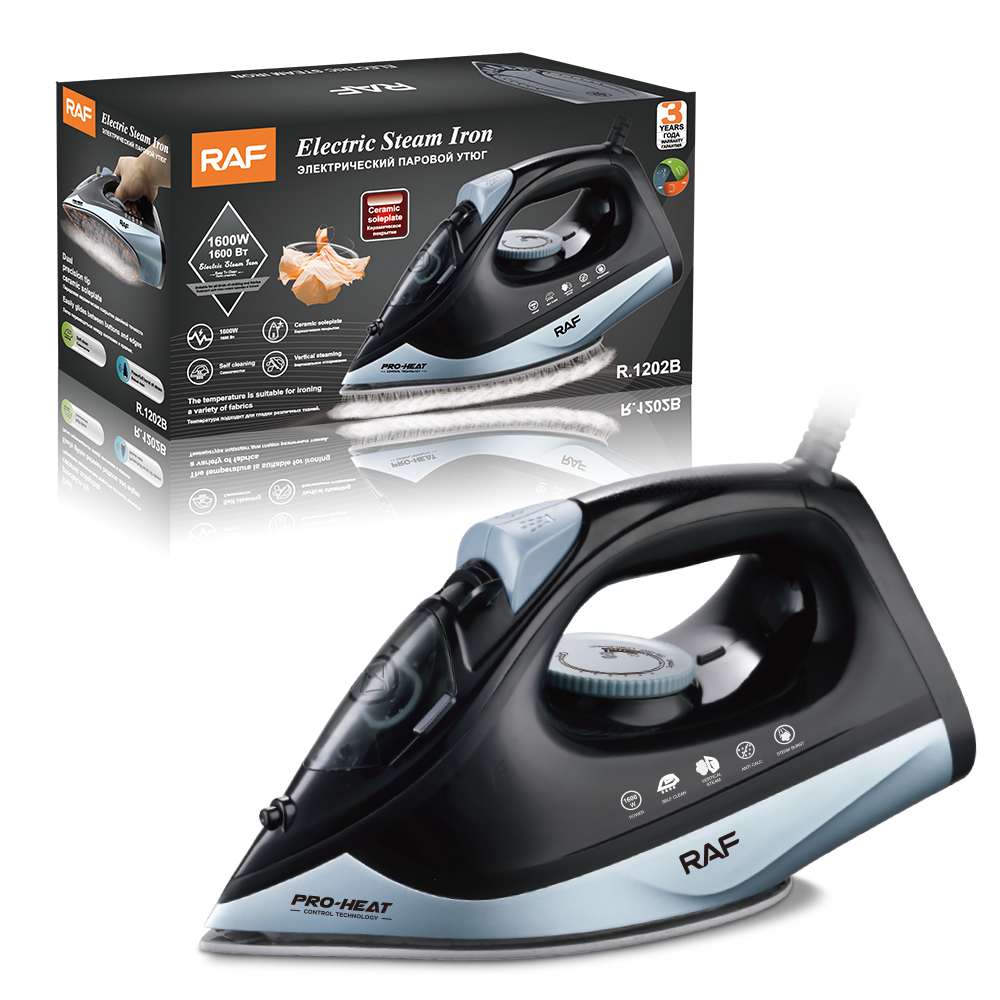 RAF European standard cross-border household ceramic base handheld steam iron, portable electric iron, spray iron Specification drawing