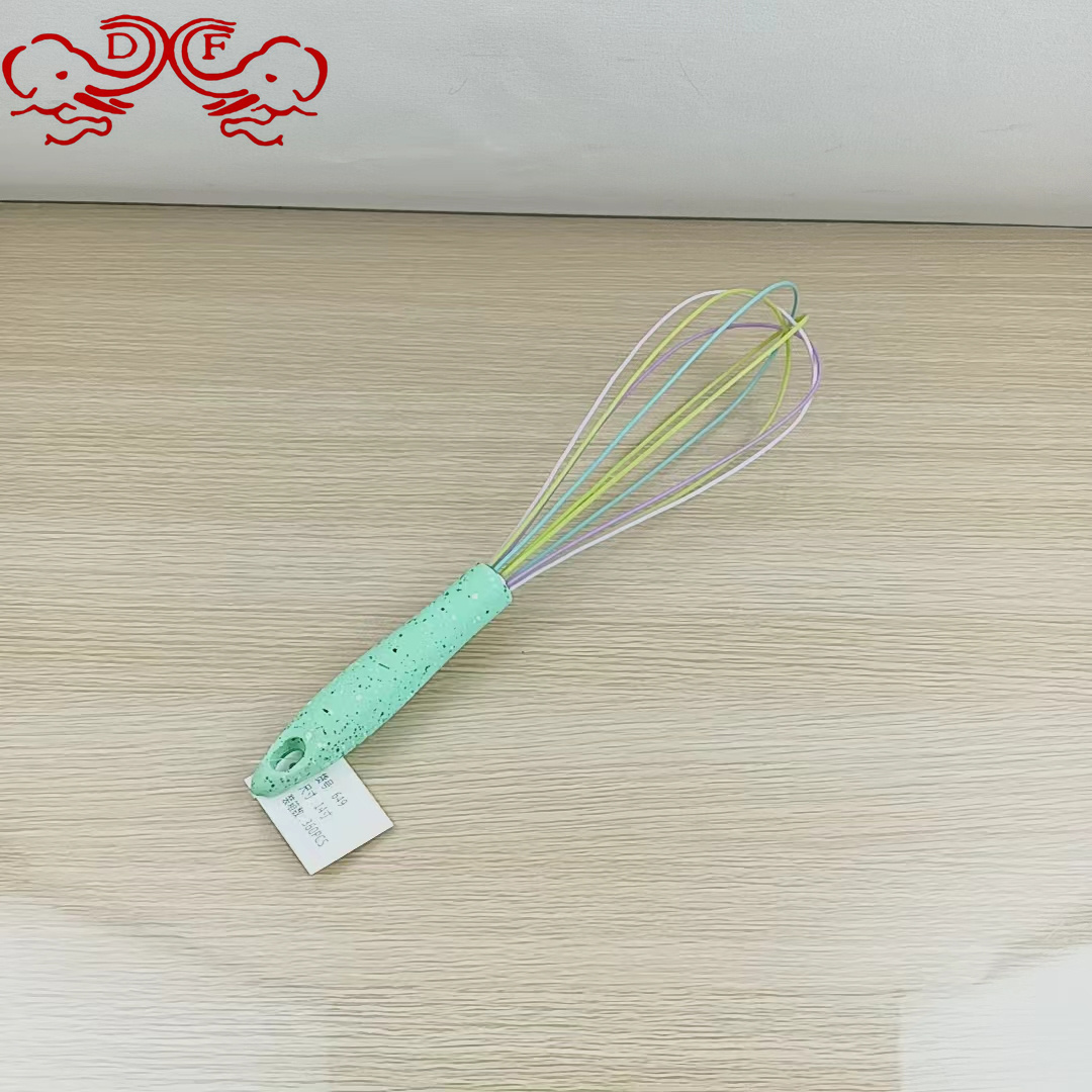 DF68914 649打蛋器不锈钢搅拌器半自动打蛋器手动迷你硅胶打发器DF TRADING HOUSE