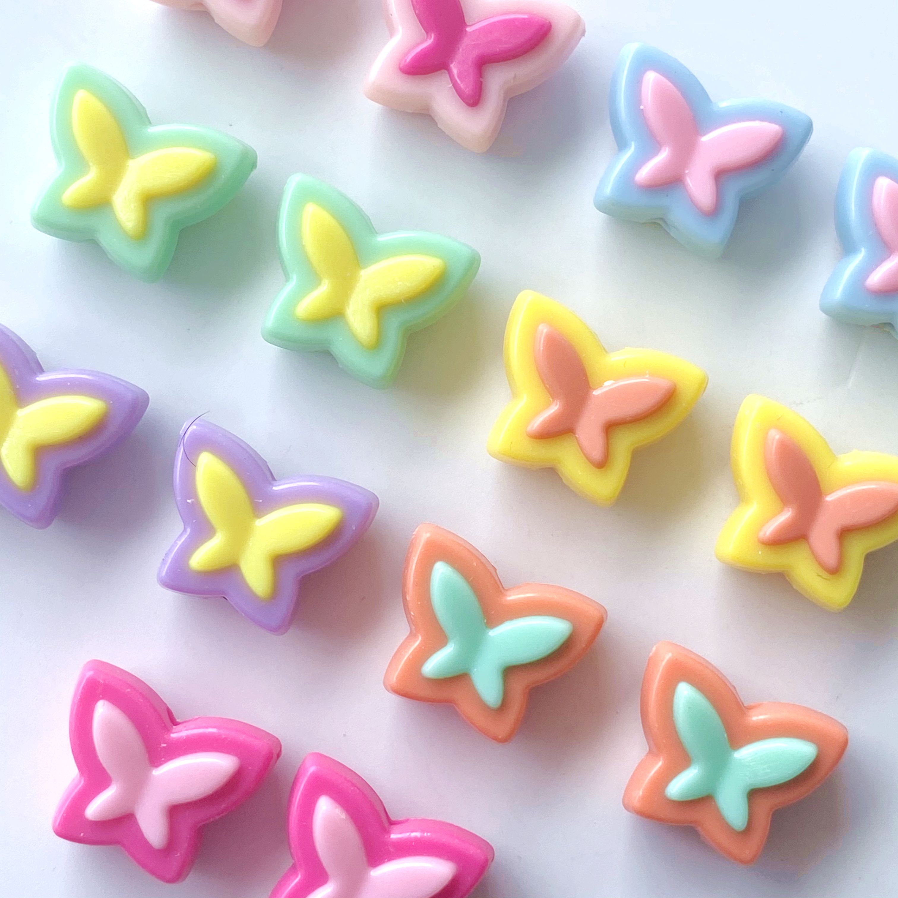 Acrylic multi-color bow creative diy mobile phone pendant and key pendant accessory material production details Picture