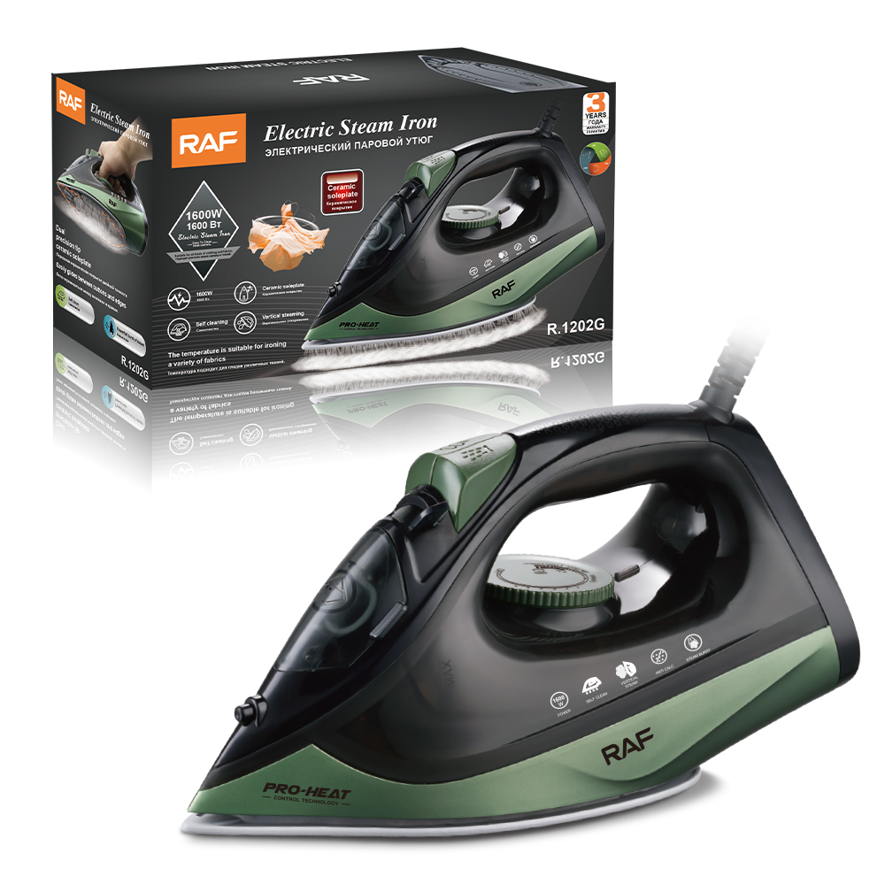 RAF European standard cross-border household ceramic base handheld steam iron, portable electric iron, spray iron Application Scenario