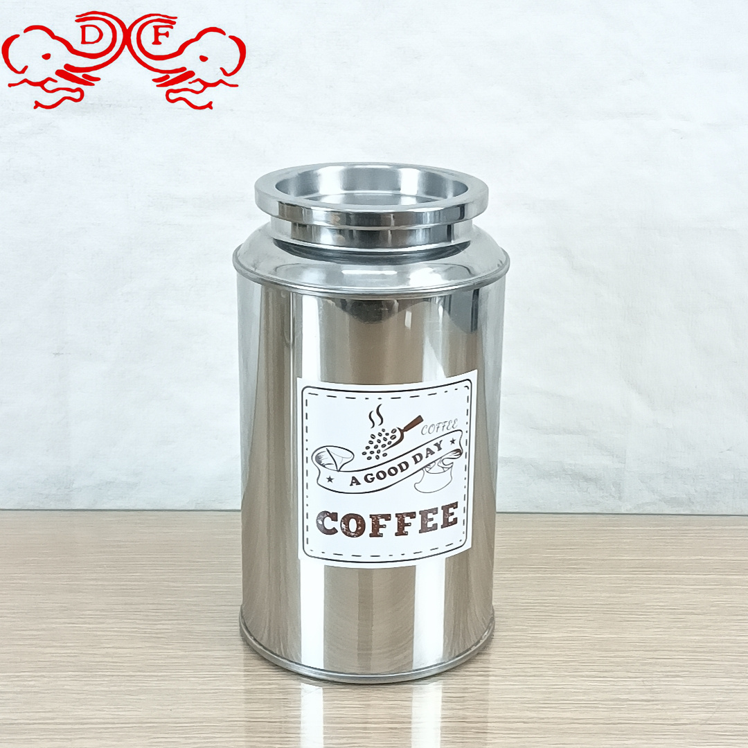 DF99118 stainless steel coffee powder storage tank, sealed tank, preservation tank, round storage tank, cat and dog food storage tank, DF TRADINGHOUSE Item Picture
