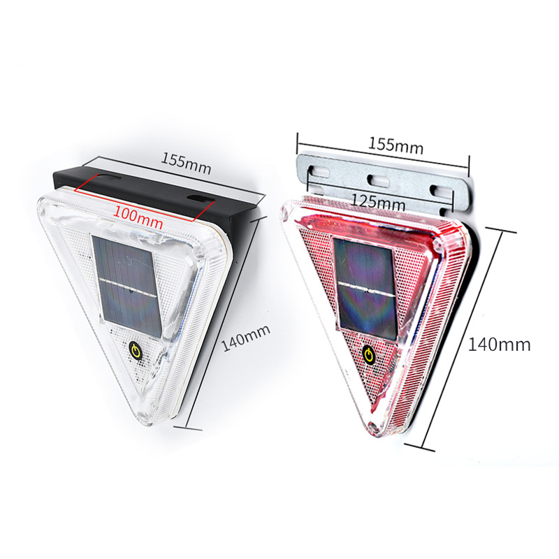 厂家直销通用LED太阳能三角爆闪灯货车工作灯警示灯卡车边灯尾灯产品图