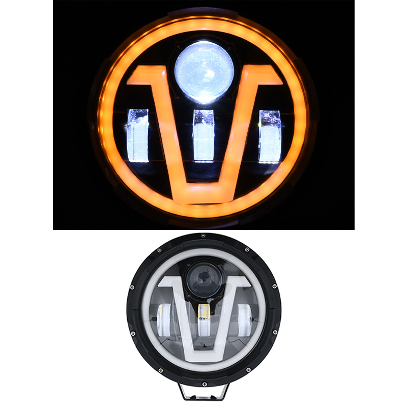 Automotive LED 7-inch angel eye spotlights, work lights, truck Euro truck lights, 12-36v front lights for cars and motorcycles Application Scenario