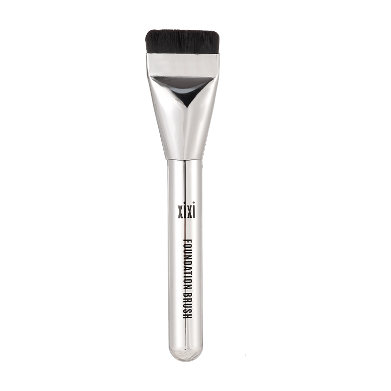 xixi ultra thin one word make-up artist foundation brush hoja de cabeza plana principiante sin marcas concealer foundation maquillaje brush pic 14
