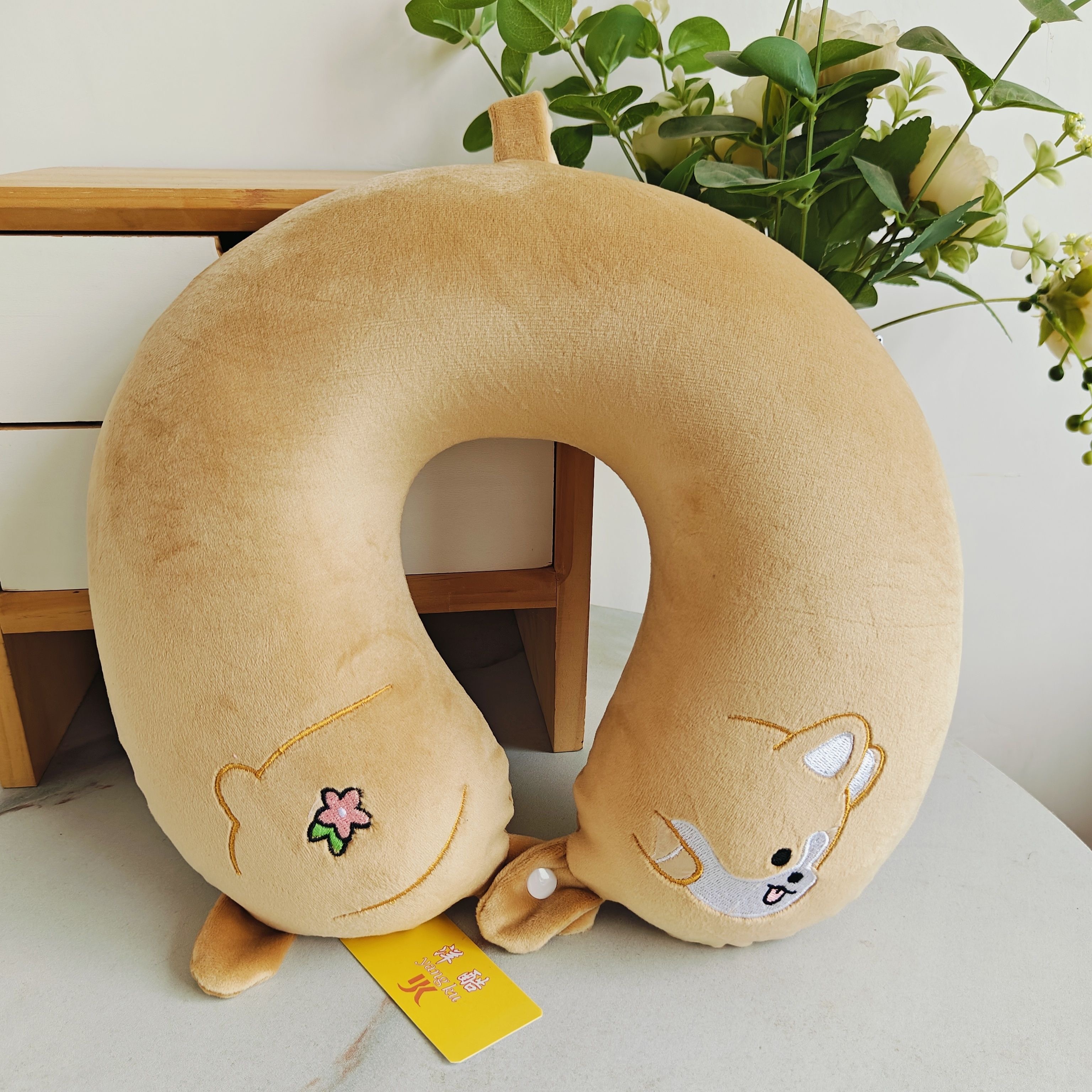 U型枕/颈枕/u型枕记忆/泡沫粒颈部靠枕/U型枕充气细节图